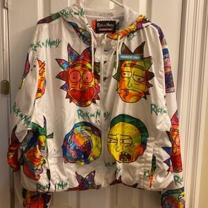 Rick & Morty Members only- Adult Swim rain jacket